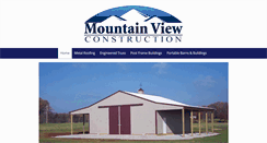 Desktop Screenshot of mtnviewconstruction.com