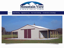 Tablet Screenshot of mtnviewconstruction.com